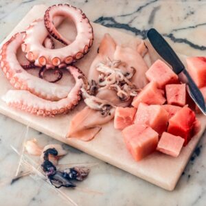 SPIEDINI DI PESCE E POMPELMO CON SALSA AGLI AGRUMI (STEP 4) - S 1204163