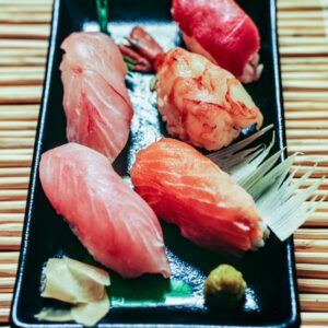 SUSHI SAKE, SUSHI MAGURO, SUSHI AMAEBI