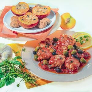 PESCHE ALL'AMARETTO - POLLO ALLA PROVENZALE - S 2001 - 8178