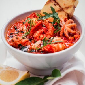 BRUSCHETTE DI POLENTA ALLA RUCOLA CON ZUPPA DI PESCE - S2504484 - 5578