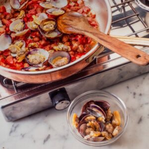 TAGLIATELLE  CON VONGOLE, BACON E FAGIOLI (STEP 4) - S2504050 - 5664