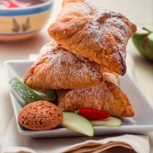 SFOGLIATELLE DI MELE CON SALSA AL CIOCCOLATO PICCANTE - S 2304949 - 5826