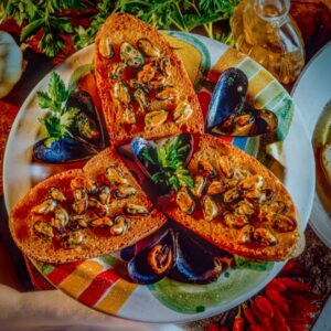 S47950 CROSTONI CON LE COZZE