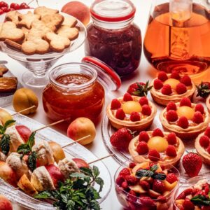 SPIEDINI GELATI, FANTASIE DI FRUTTA, TARTELLETTE ALL'ALBICOCCA,BISCOTTINI LEGGERI - S13880 - 2673