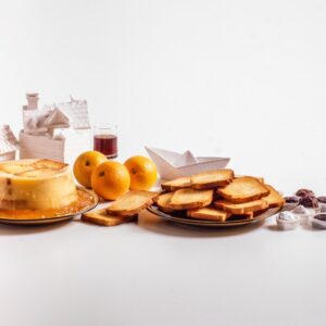 BUDINO ASPIC ALLE ARANCE E FETTE BISCOTTATE AI BISCOTTI - 2899