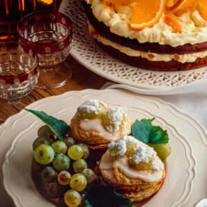 SFOGLIE ALL'UVA, TORTA ALL'ARANCIA