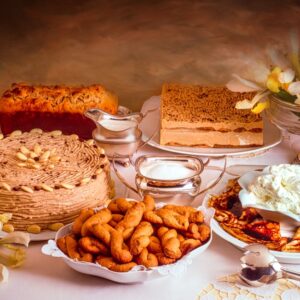 MATTONELLA AL CAFFÈ, CAKE AL CAFFÈ E MIELE, BISCOTTI AL CAFFÈ, CREPES, TORTA MANDORLATA AL CAFFÈ - GI8623-4 - 8918