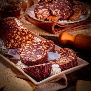 SALAME DI CIOCCOLATO, SALAME DI CIOCCOLATO AGLI AMARETTI - S 54990 - 8924