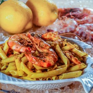 S43970 PENNE LISCIE CON GAMBERI E CURRY