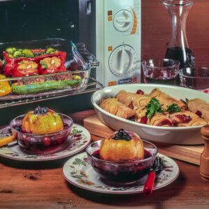 MELE AI MIRTILLI, VERDURE RIPIENE, INVOLTINI DI TACCHINO AI PEPERONI - S 63920 - 4643