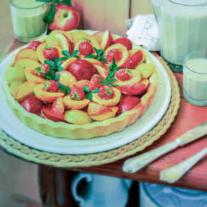 CROSTATA TUTTA ESTATE E BIBITA ALLA MENTA E PESCHE - S 129850 - 2485