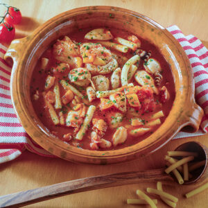 ZUPPA CON SEPPIOLINE E PASTA - 8078