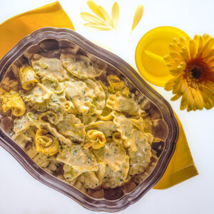 RAVIOLI ALLE SOGLIOLE CON PANNA ZAFFERANO E LIMONE - 6276