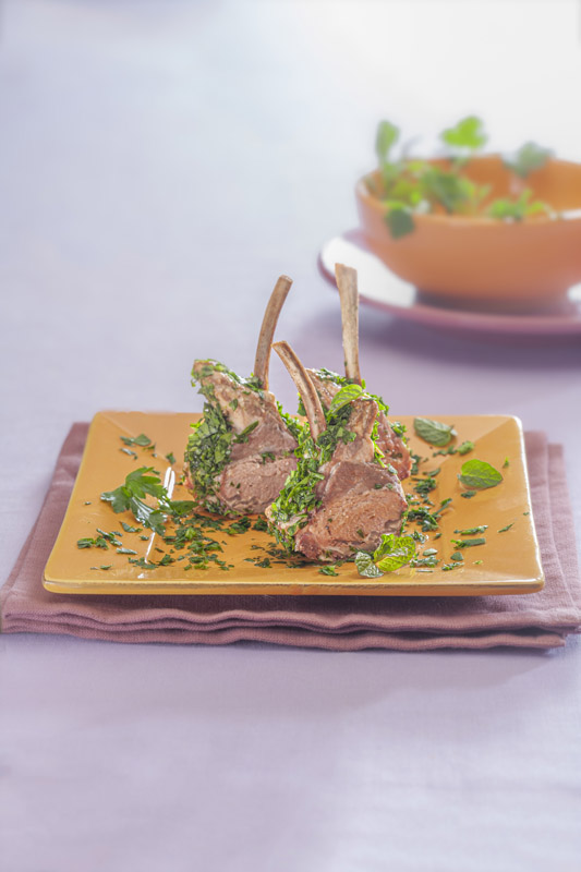 COSTOLETTE DI AGNELLO CON PREZZEMOLO E MENTA - 3228