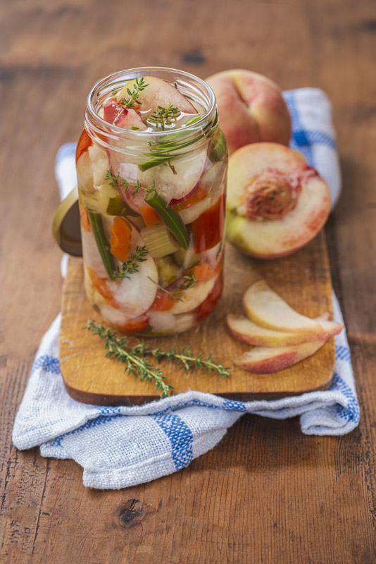 GIARDINIERA CON PESCHE E TIMO - 5369