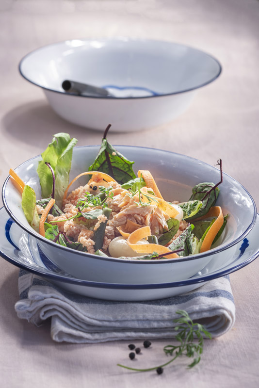 INSALATA MISTA CON SALMONE E CUSCUS - 5909
