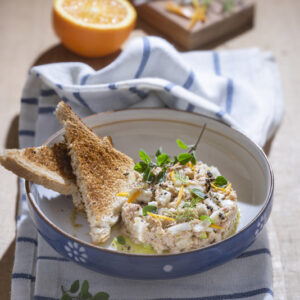 SFORMATINO DI TONNO AL NATURALE CON FINOCCHI ARANCE GRAPPA E ORIGANO - 5135