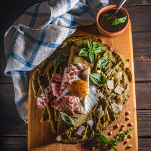 CREPE AL PESTO CON ASPARAGI - 2530