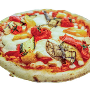 PIZZA POMODORO, MOZZARELLA, FUNGHI, SCAMORZA, VERDURE GRIGLIATE - S0203052