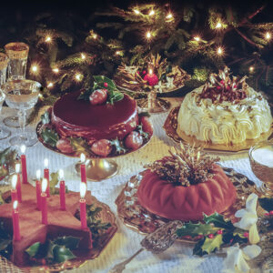 STELLA DI NATALE, DOLCE DI MARRON GLACÈ,TORTA BIANCA, PUDDING - S248910