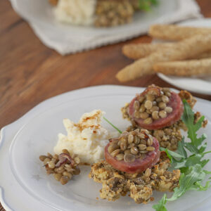 STELLE DI LENTICCHIE  COTECHINO E PURÈ - 3971