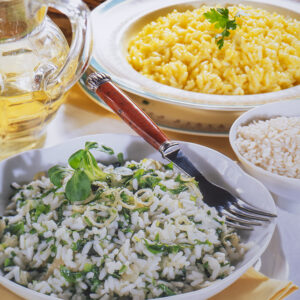 RISO IN VERDE, RISO CON UOVA E FORMAGGIO - S93970 - 4130