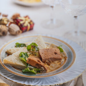 PATÉ CON TRIANGOLI DI PANE TOSTATO - S61990 - 8189