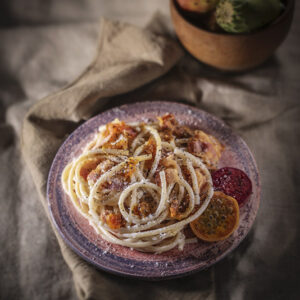 FICHI D'INDIA - BUCATINI CON PANCETTA FICHI D'INDIA E PECORINO - 2970