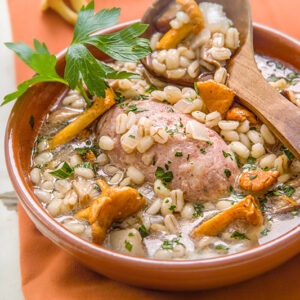 MINESTRA DI ORZO CON FUNGHI - K0924