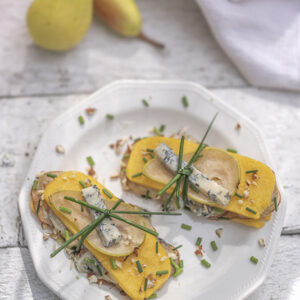 SANDWICH DI POLENTA CON CIPOLLE PERE E GORGONZOLA - 4398