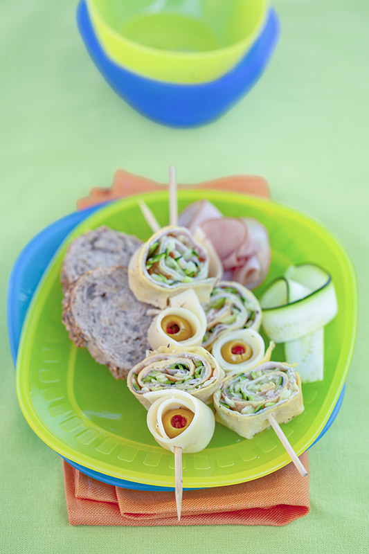 PICNIC - SPIRALI DI CREPE CON ZUCCHINE E PETTO DI TACCHINO ARROSTO - 4685