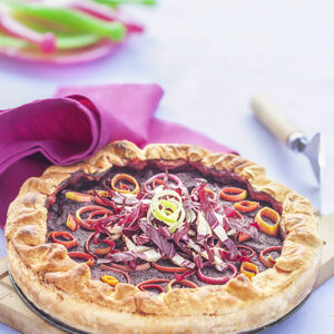 PICNIC - TORTA DI BARBABIETOLE RADICCHIO RICOTTA E PORRI - 4817
