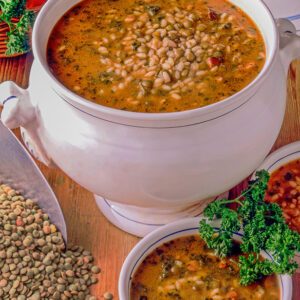 MINESTRA DI RISO E LENTICCHIE - GR2135 - 56872