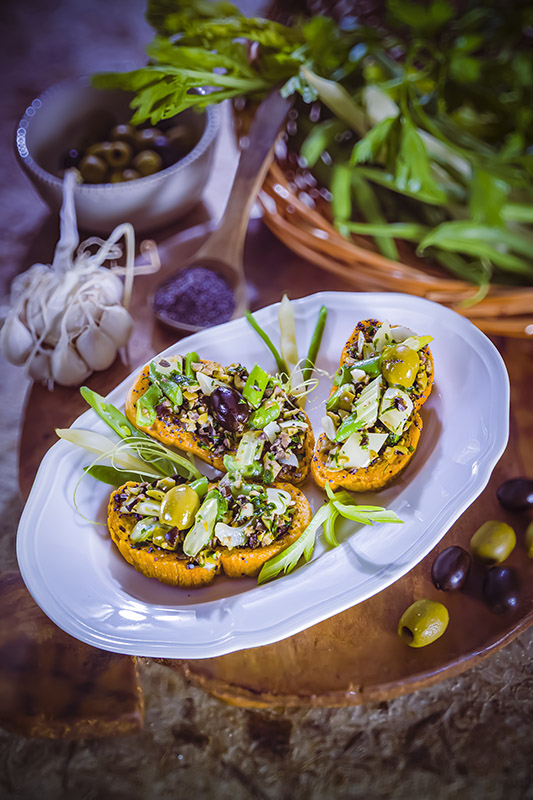 CROSTINI DI SEDANO   FAGIOLINI   OLIVE  - GT6J0092