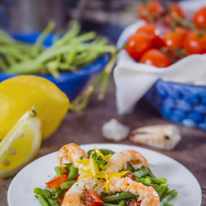 ANTIPASTO DI SCAMPI, FAGIOLINI E POMODORO - GT6J1811