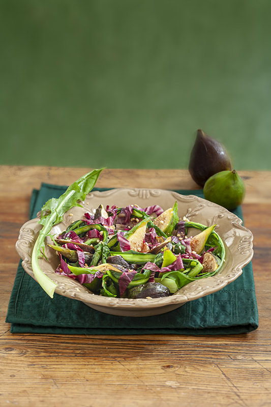 CON I FICHI - INSALATA TIEPIDA DI CATALOGNA RADICCHIO FICHI E NOCI - 6974