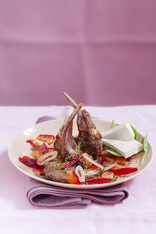 COSTOLETTE DI AGNELLO ALLE PRUGNE E PRIMOSALE - 7076