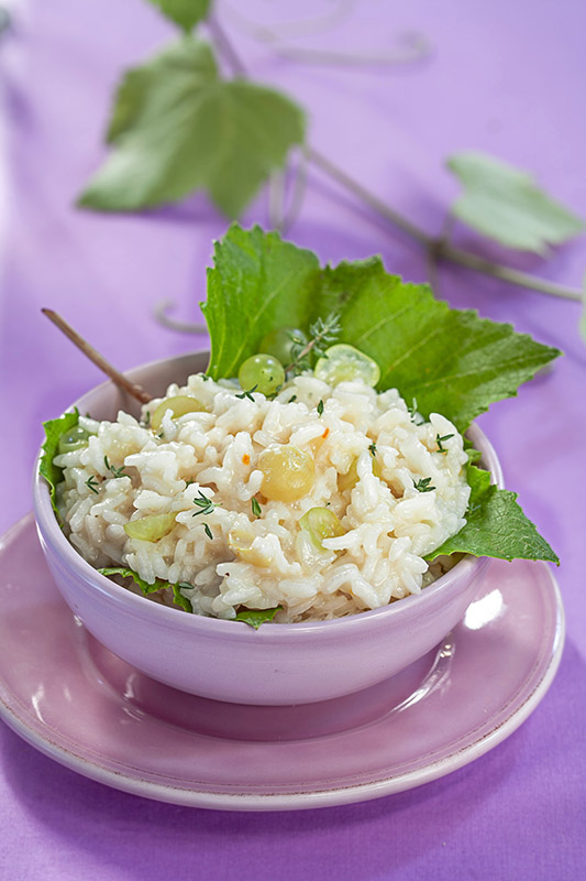 CON QUALCHE CHICCO D'UVA - RISOTTO ALL'UVA – 7109