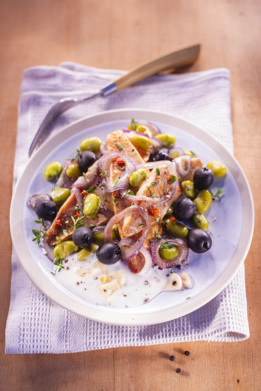 FILETTI DI TRIGLIE FAVE E OLIVE - 9251