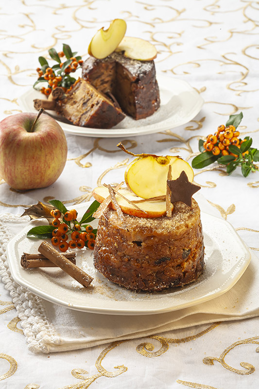 SFORMATO  DI PANETTONE E MELE - 9684