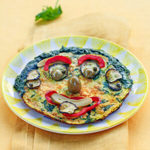 FACCIA FRITTATA CON ERBETTE E SPINACI - 0504