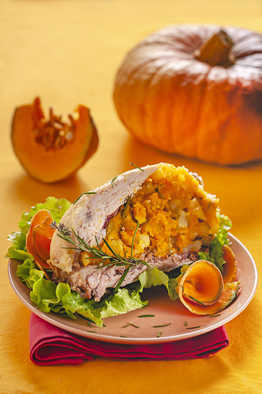 METTI LA ZUCCA - POLLO RIPIENO ZUCCA E PATATE - 9989