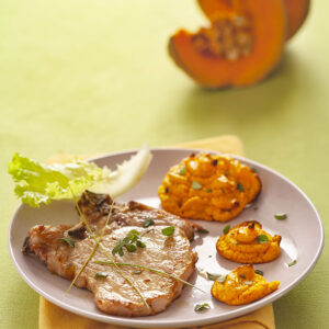 METTI LA ZUCCA - COSTATA DI MAIALE CON PURÈ DI ZUCCA E MANDORLE - 0015