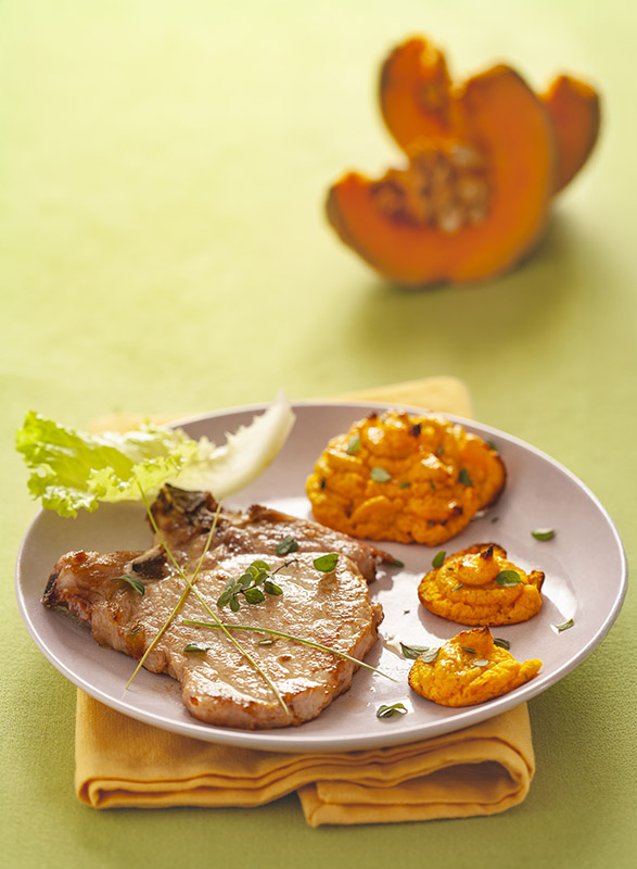 METTI LA ZUCCA - COSTATA DI MAIALE CON PURÈ DI ZUCCA E MANDORLE - 0015