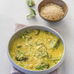 RISO IN BRODO CON BROCCOLI PORRI RICOTTA - 0051