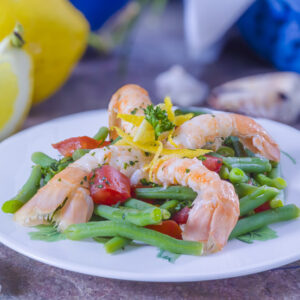 ANTIPASTO DI SCAMPI, FAGIOLINI E POMODORO - GT6J1813