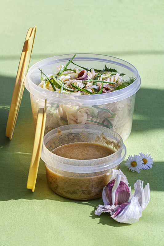 PICNIC - FUSILLI CON CATALOGNA SPIGATA FINOCCHIO E SALSA DI ACCIUGHE OLIO E AGLIO – 4744