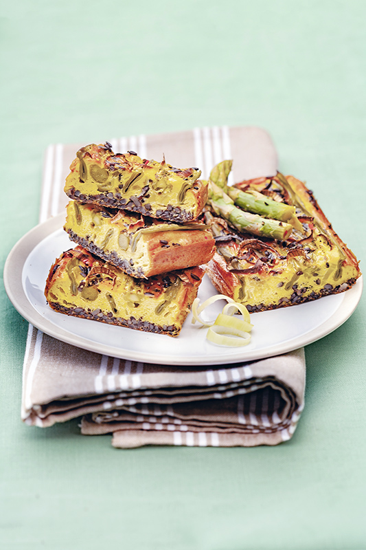 CLAFOUTIS CON PANNA RISO VENERE TACCOLE ASPARAGI PORRI PEPE ROSA – 1651