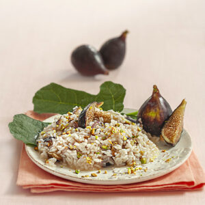 PIÙ FICHI – RISOTTO CON SCALOGNI FICHI E PISTACCHI - 1426
