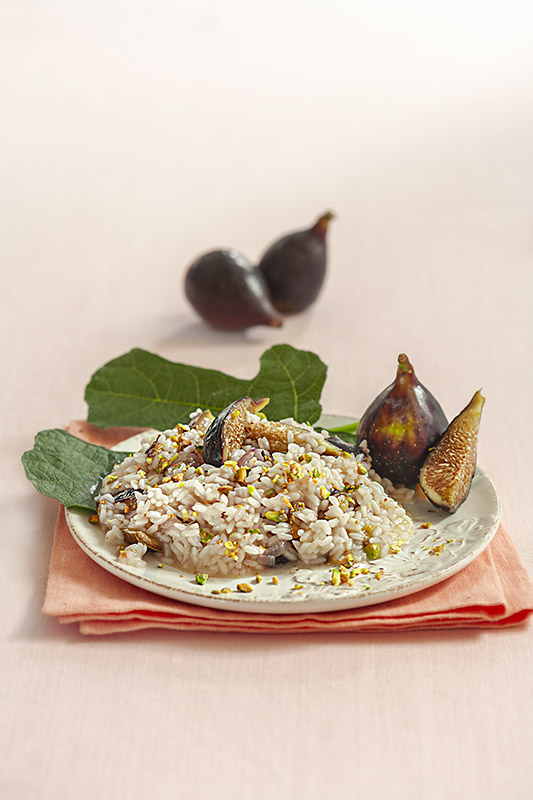 PIÙ FICHI – RISOTTO CON SCALOGNI FICHI E PISTACCHI - 1426